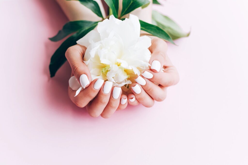 Pastel nails.